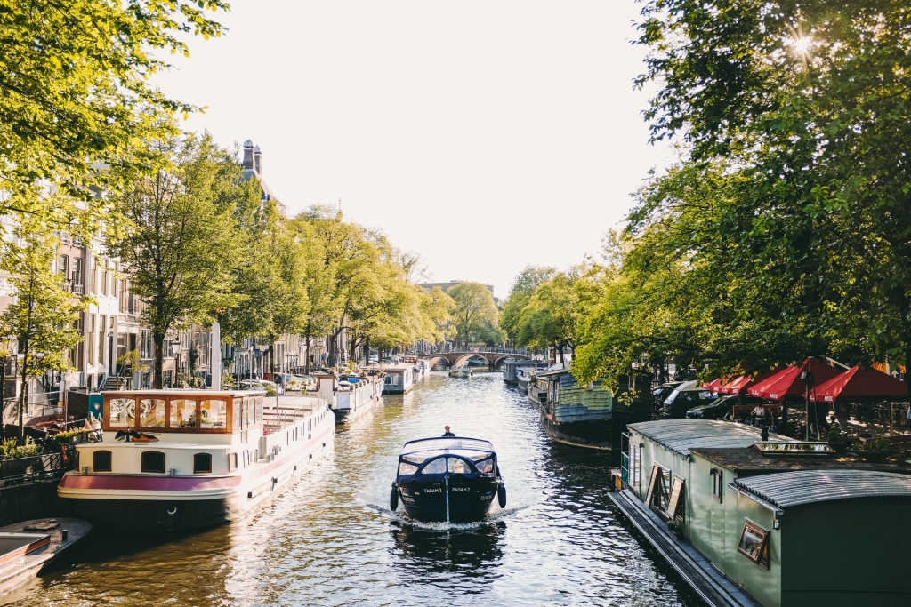 canal cruise in Amsterdam