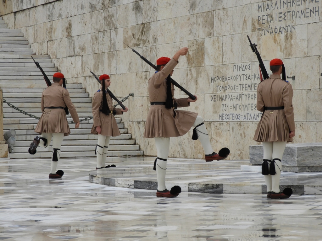 The guards at Syntagma square 