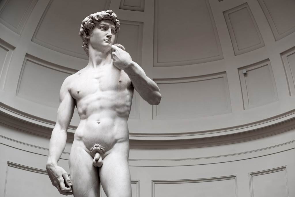 Michelangelo's David in The Accademia Gallery