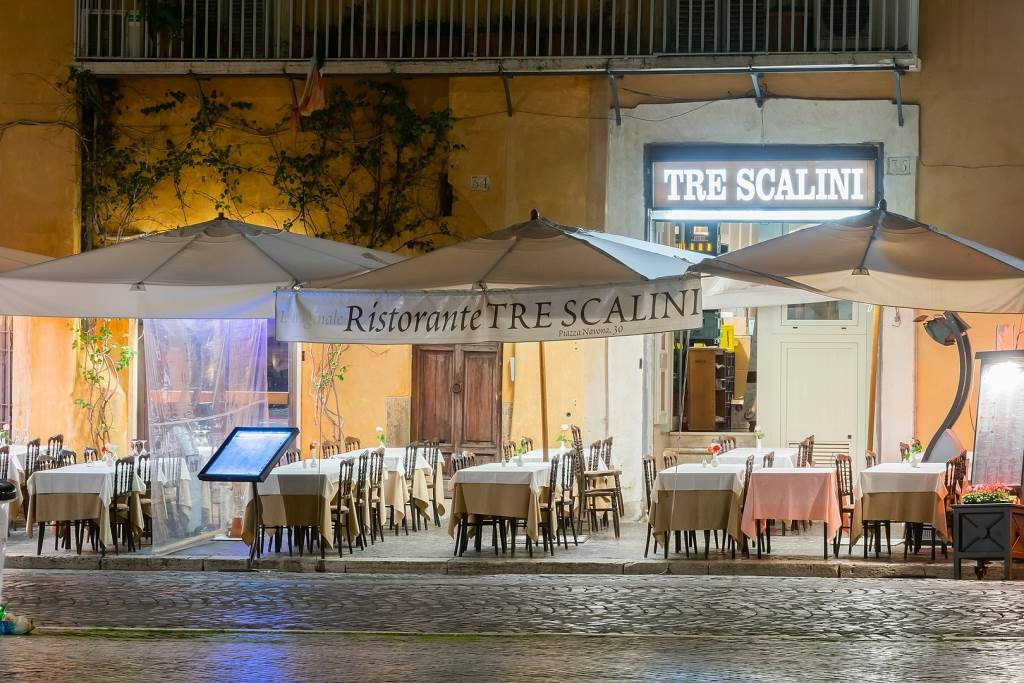 1620px Restaurant Tre Scalini at Piazza Navona in Rome