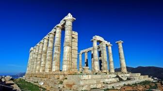 Cape Sounion: the temple of Poseidon