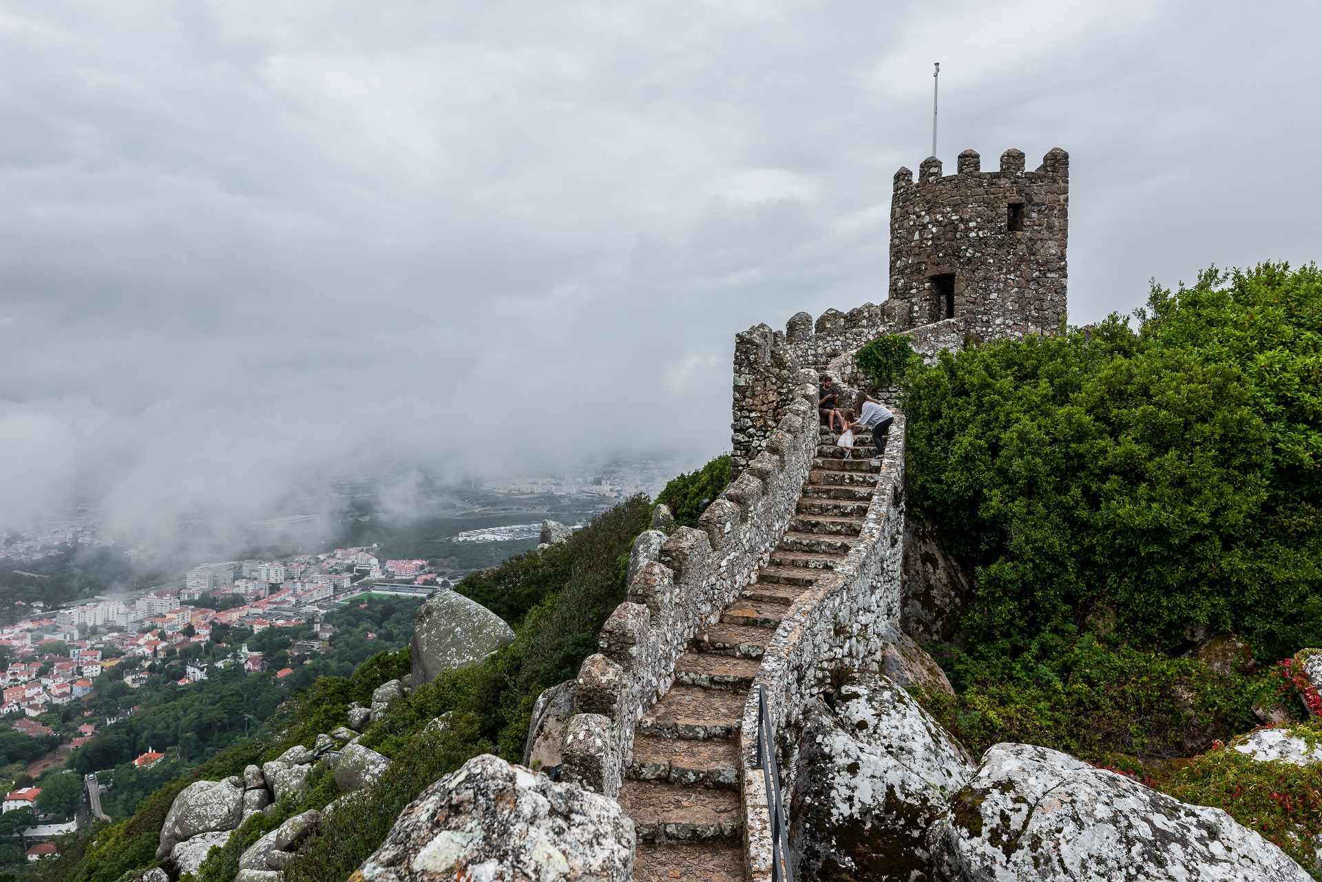 The Moorish Castle: gazing upon Sintra